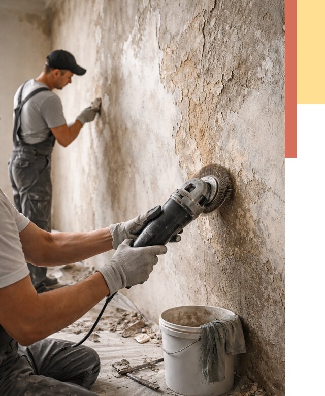 Снятие и удаление краски со стен в Брянске от 2258 руб. — ОТДЕЛОЧНИК-Бнк