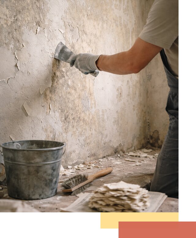 Удаление старой краски со стен в Брянске качественно и быстро