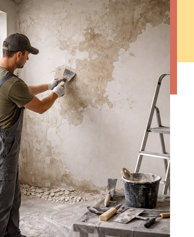 Снятие старой шпаклевки в Брянске от 1989 руб. — быстро и недорого | ОТДЕЛОЧНИК-Бнк