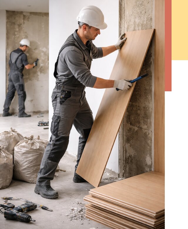 Демонтаж стеновых панелей в Брянске от 3763 руб. за м² быстро и недорого | ОТДЕЛОЧНИК-Бнк