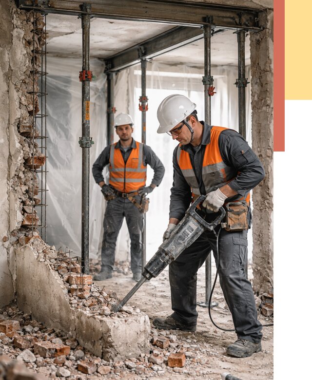 Снос несущих стен в Брянске от 11020 руб. — демонтаж несущей стены под ключ | ОТДЕЛОЧНИК-Бнк