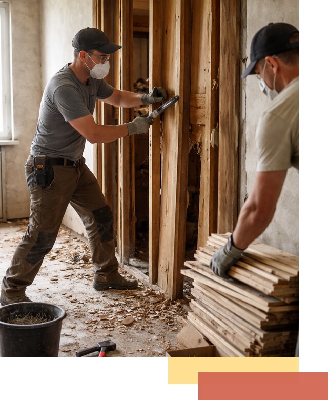 Демонтаж деревянных перегородок в Брянске быстро и аккуратно