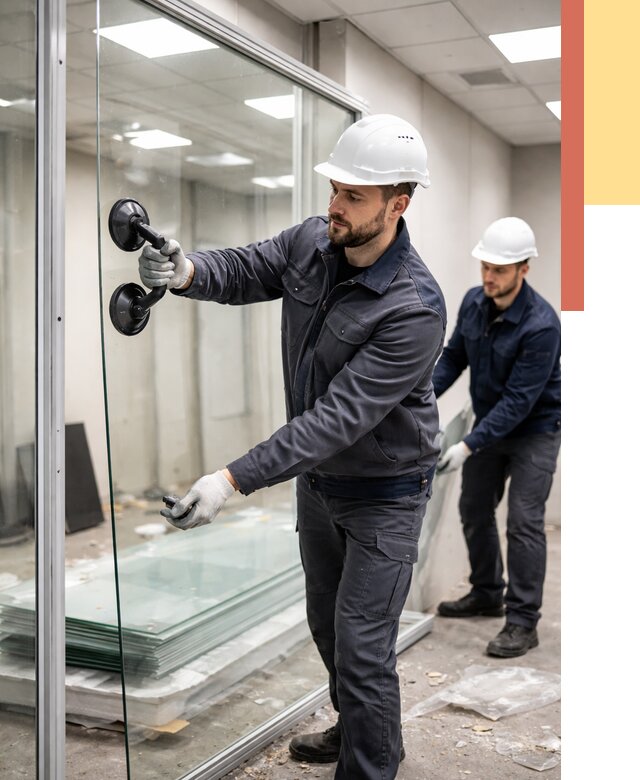 Демонтаж стеклянных перегородок в Брянске от 3440 руб. — быстро и недорого | ОТДЕЛОЧНИК-Бнк