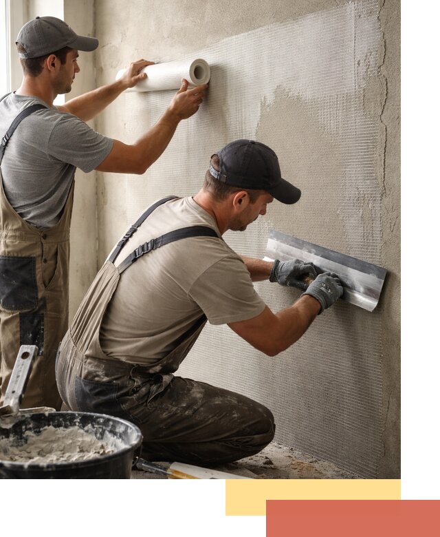 Армирование стен стеклосеткой в Брянске для прочной отделки