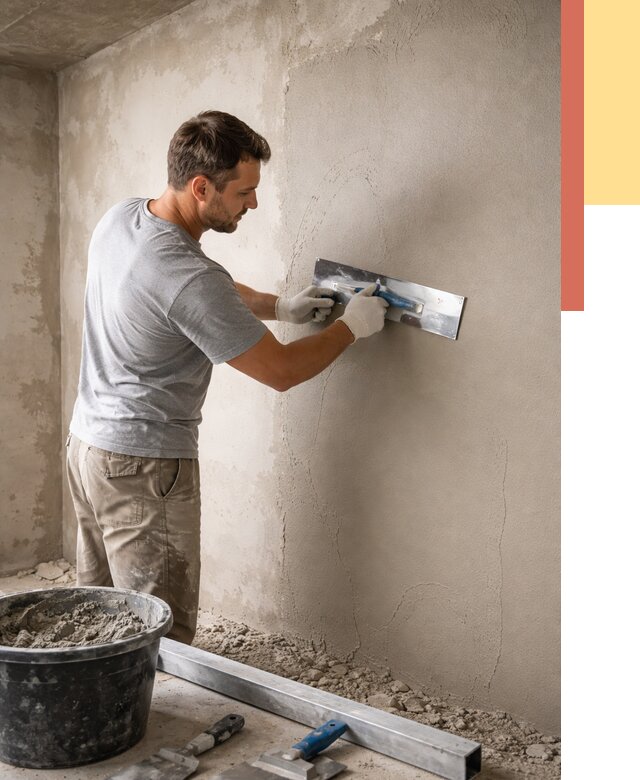 Штукатурка стен без маяков в Брянске от 7741 руб/м2 — услуги и цена | ОТДЕЛОЧНИК-Бнк