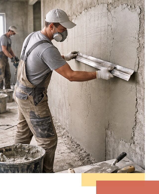 Штукатурка бетонных стен в Брянске качественно и долговечно