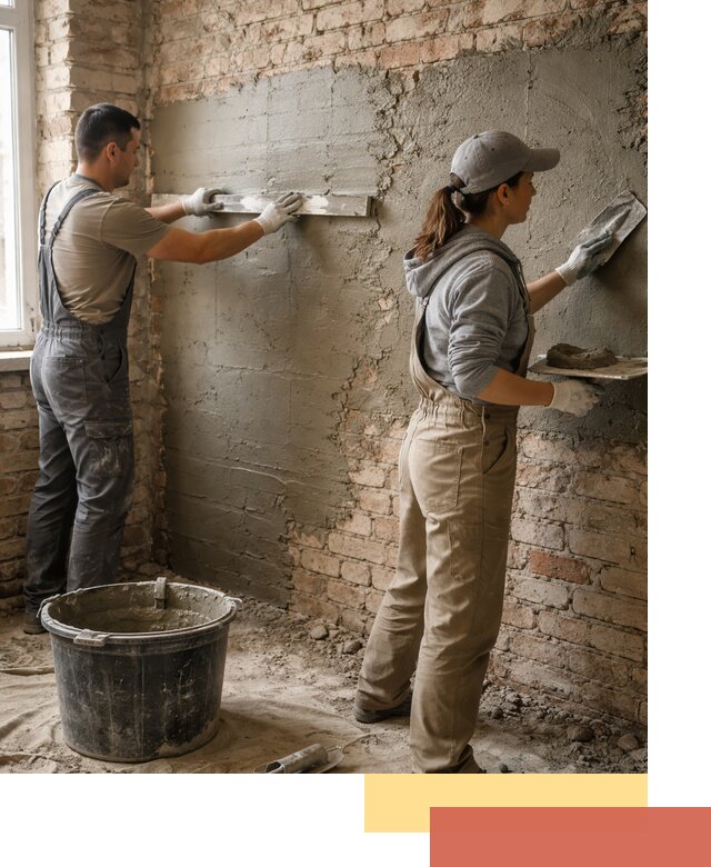 Штукатурка кирпичных стен в Брянске — качественно и надежно