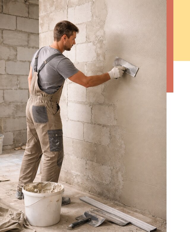 Штукатурка стен из газобетона в Брянске от 2258 руб./м2 — быстро и недорого | ОТДЕЛОЧНИК-Бнк