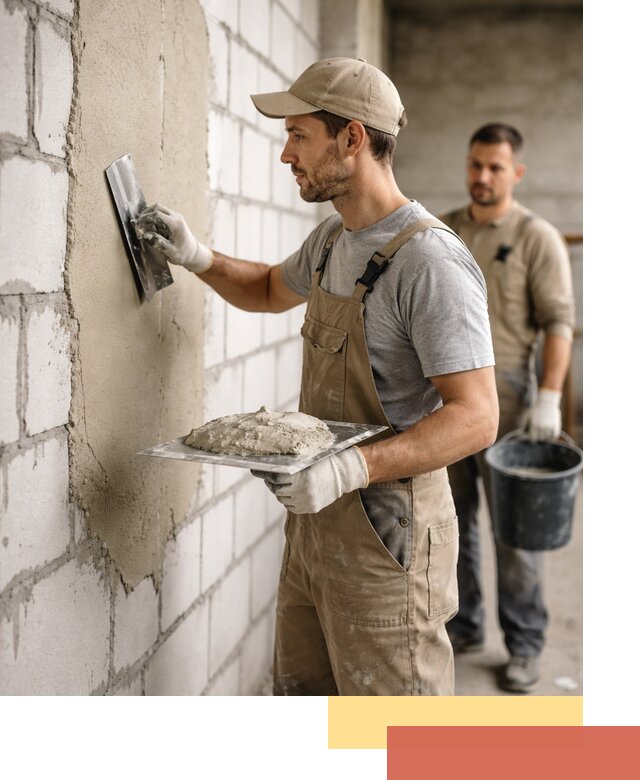 Штукатурка стен из газобетона в Брянске под ключ