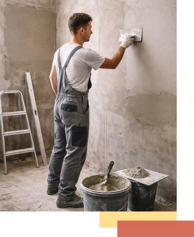 Штукатурка стен в ванной под ключ в Брянске