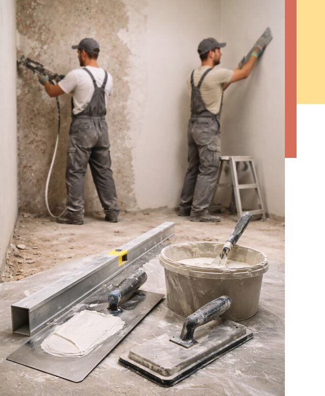 Штукатурка стен под обои в Брянске от 4838 руб./м2 — выравнивание под обои | ОТДЕЛОЧНИК-Бнк