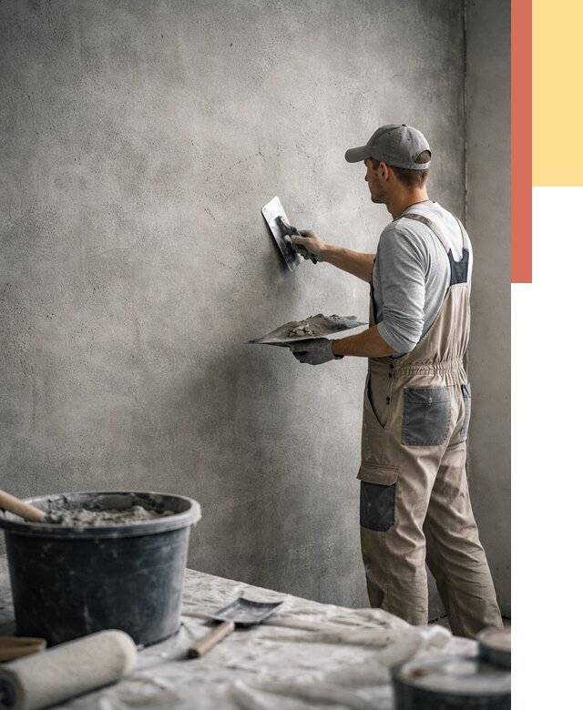 Декоративная штукатурка под бетон в Брянске от 2688 руб./м² — нанесение под ключ | ОТДЕЛОЧНИК-Бнк