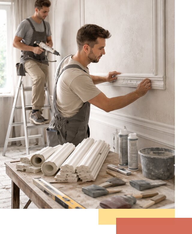 Монтаж лепнины на стены в Брянске профессионально и качественно