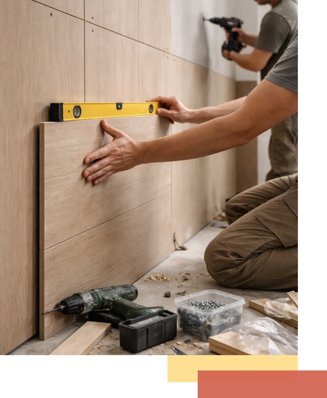 Профессиональный монтаж МДФ панелей на стены в Брянске