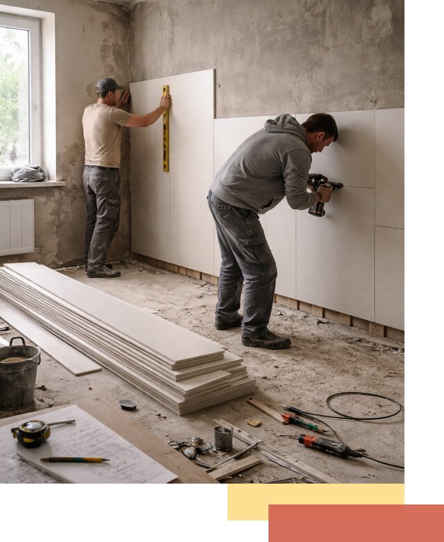 Монтаж ПВХ панелей на стены в Брянске качественно и быстро