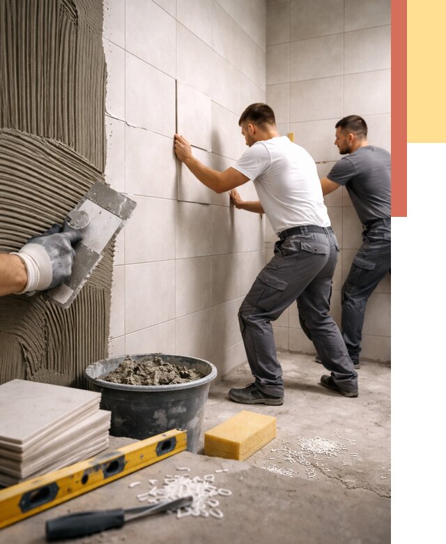 Укладка плитки на стены в Брянске от 914 руб. — качественно и недорого | ОТДЕЛОЧНИК-Бнк