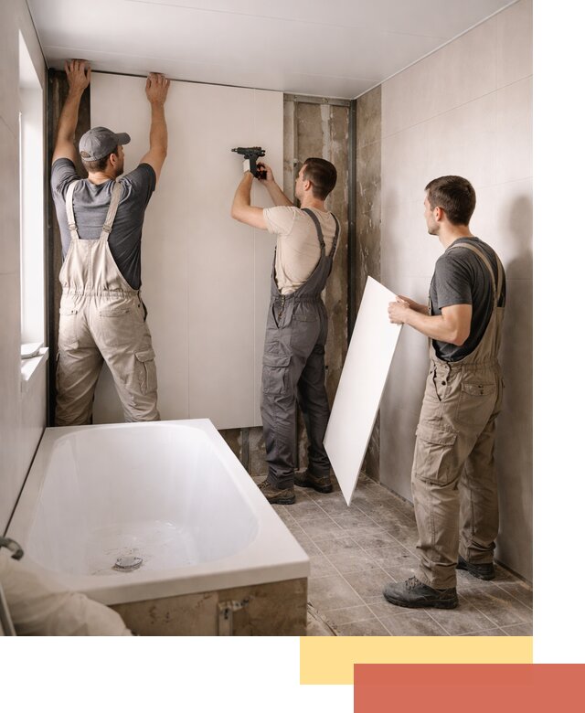 Отделка ванной панели ПВХ профессионально в Брянске