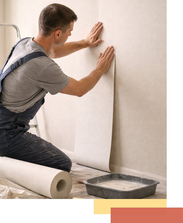 Поклейка флизелиновых обоев в Брянске качественно и быстро