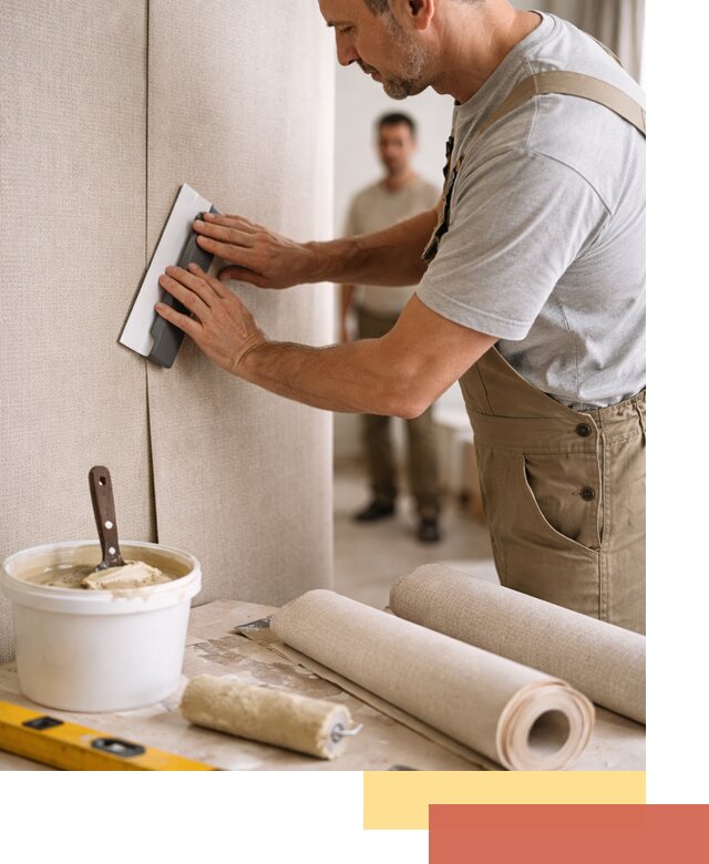 Поклейка текстильных обоев в Брянске профессионально и аккуратно