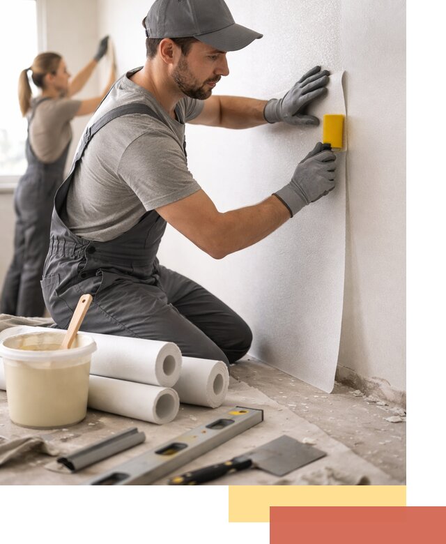 Поклейка стеклообоев профессионально в Брянске