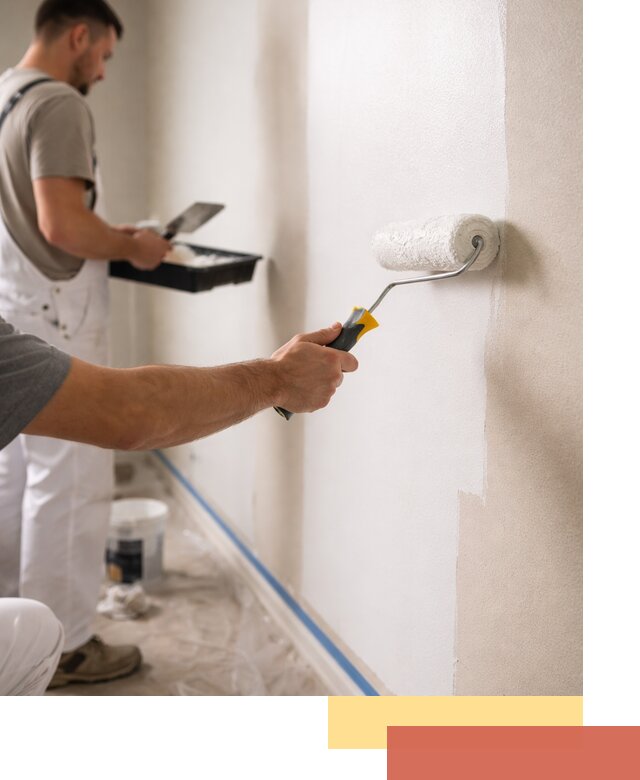 Покраска стен акриловой краской профессионально в Брянске