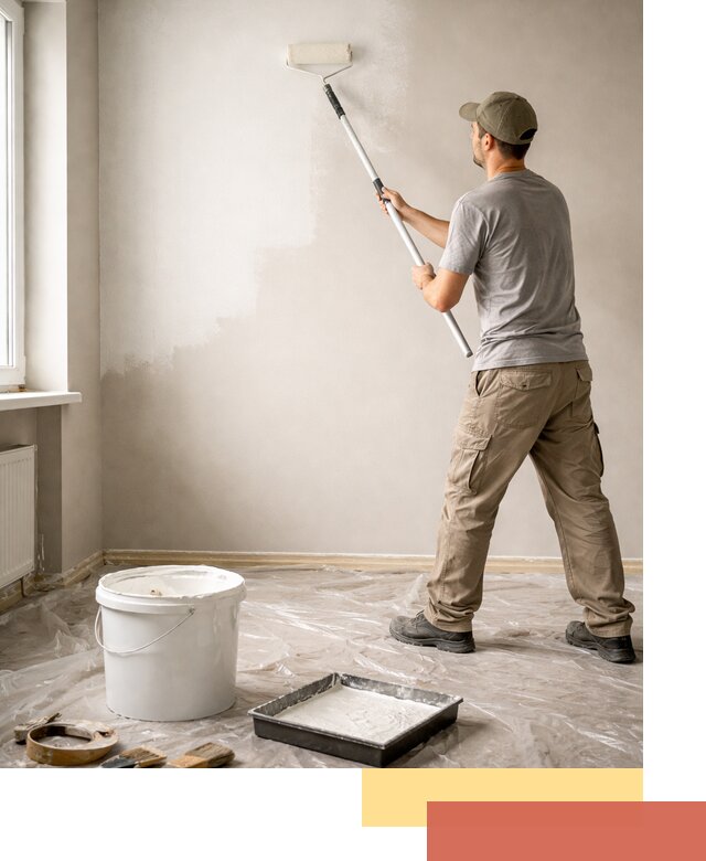 Покраска стен латексной краской в Брянске качественно и быстро