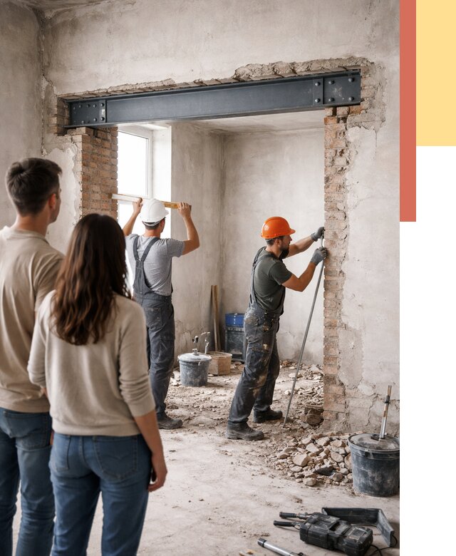 Усиление проема в стене в Брянске от 10213 руб. — усиление дверного проема металлоконструкцией | ОТДЕЛОЧНИК-Бнк