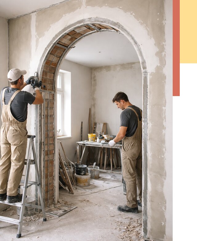 Устройство арочного проема в Брянске от 10213 руб. под ключ — быстро и недорого | ОТДЕЛОЧНИК-Бнк