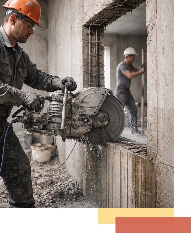 Алмазная резка проемов в Брянске быстро и точно