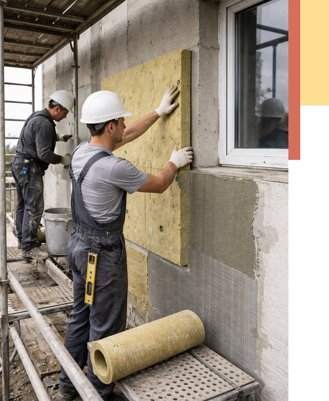 Утепление стен в Брянске от 4623 руб. под ключ — быстро и недорого | ОТДЕЛОЧНИК-Бнк