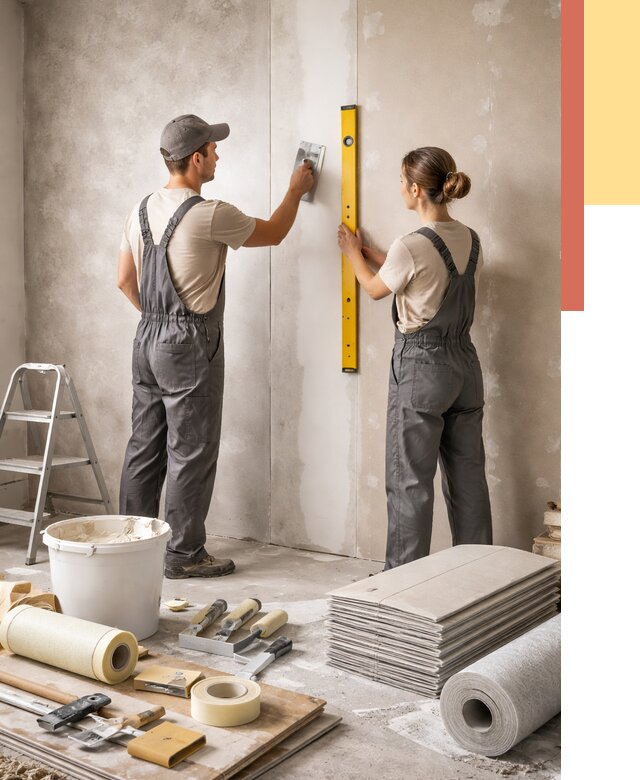 Отделка стен в Брянске от 1613 руб/м² — недорого, быстро, под ключ | ОТДЕЛОЧНИК-Бнк