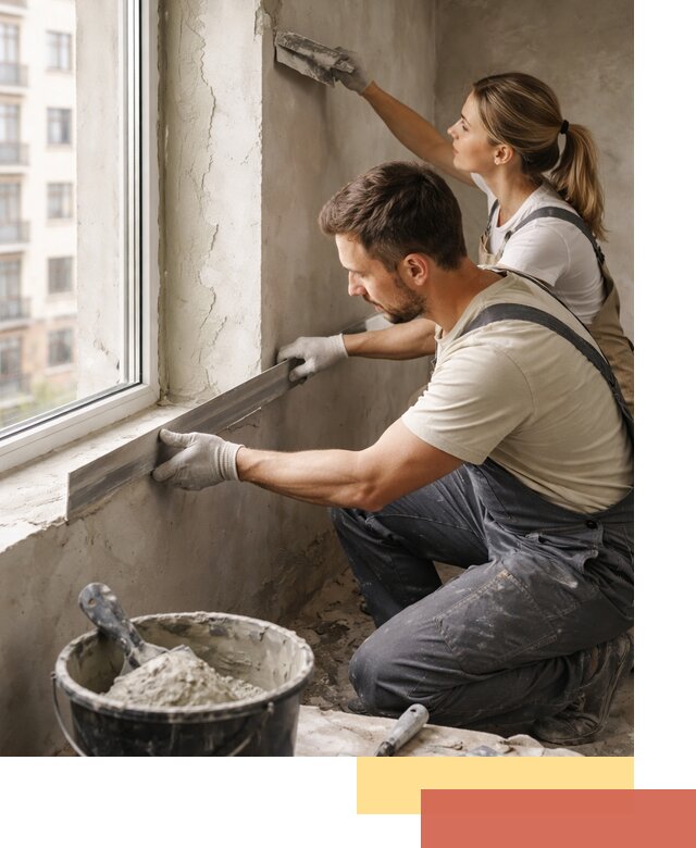 Штукатурка откосов дверей и окон профессионально в Брянске