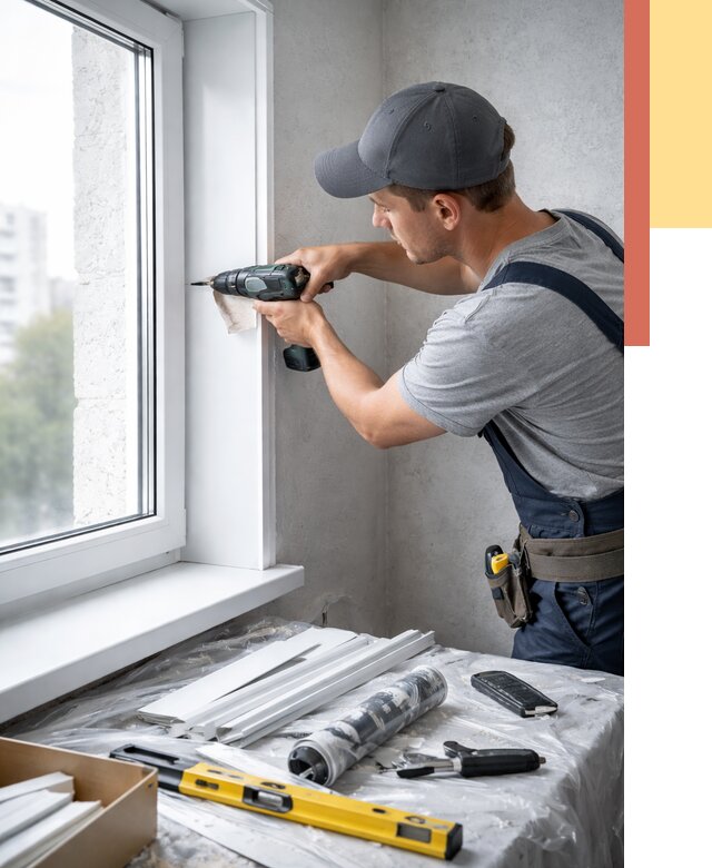 Установка пластиковых откосов в Брянске от 2419 руб. | ОТДЕЛОЧНИК-Бнк монтаж, быстро и недорого