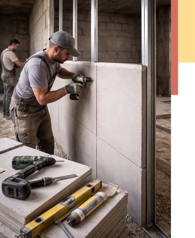 Кладка влагостойких перегородок ПГП в Брянске от 1290 руб. под ключ | ОТДЕЛОЧНИК-Бнк