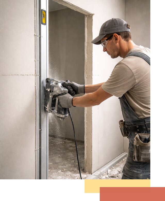 Устройство дверного проема в перегородке в Брянске