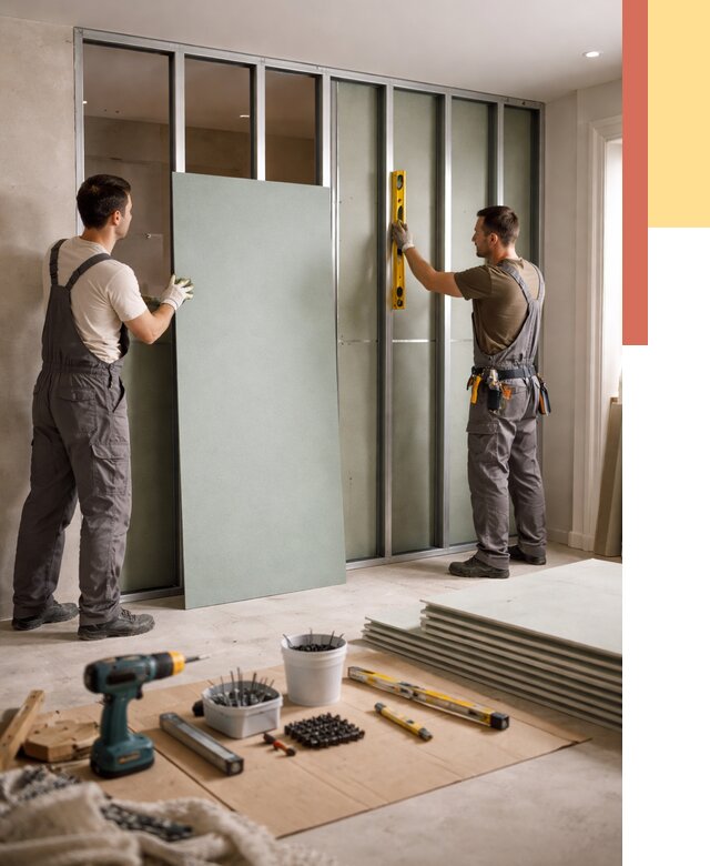 Перегородка из влагостойкого гипсокартона в Брянске от 5160 руб. — монтаж под ключ | ОТДЕЛОЧНИК-Бнк