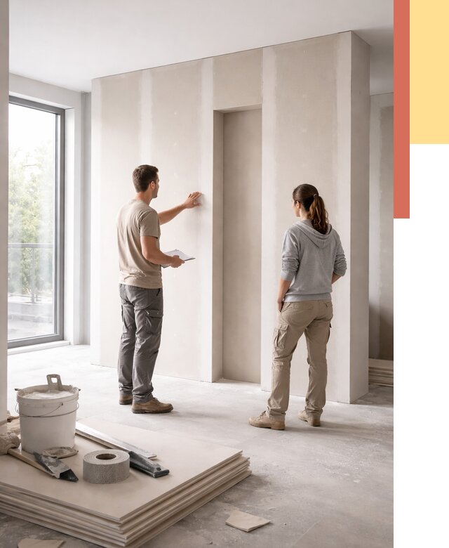 Зонирующая перегородка из гипсокартона в Брянске от 3010 руб. под ключ | ОТДЕЛОЧНИК-Бнк