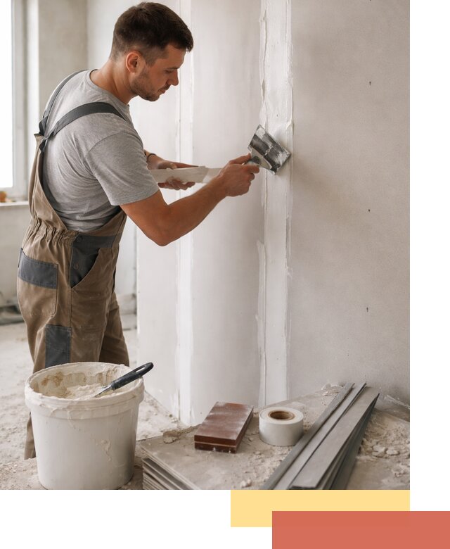 Шпаклевка перегородок из гипсокартона в Брянске качественно и быстро