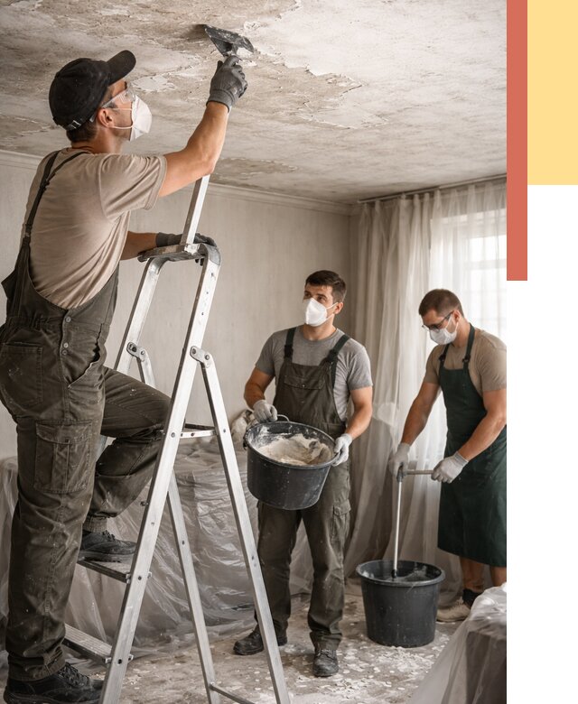 Удаление побелки с потолка в Брянске от 2688 руб. быстро и недорого | ОТДЕЛОЧНИК-Бнк