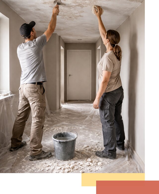 Удаление побелки с потолка в Брянске — быстро и аккуратно