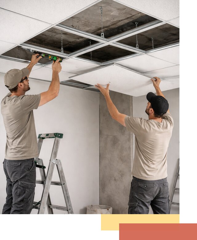 Монтаж потолка Армстронг под ключ в Брянске