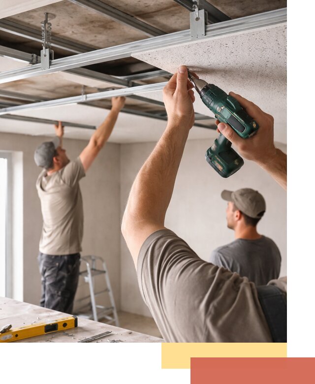 Монтаж акустического потолка в Брянске под ключ