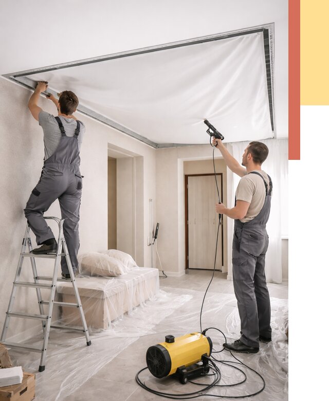 Монтаж натяжного потолка в прихожей в Брянске от 2849 руб. под ключ | ОТДЕЛОЧНИК-Бнк