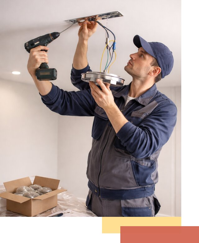 Установка люстры в натяжной потолок в Брянске