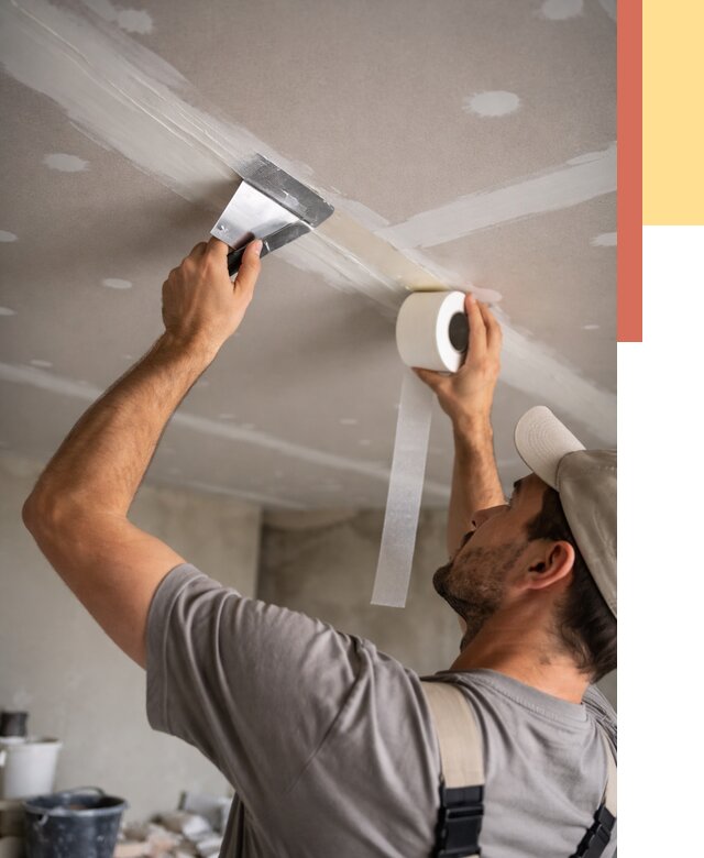 Обработка швов потолка ГКЛ в Брянске от 8063 руб. под ключ | ОТДЕЛОЧНИК-Бнк