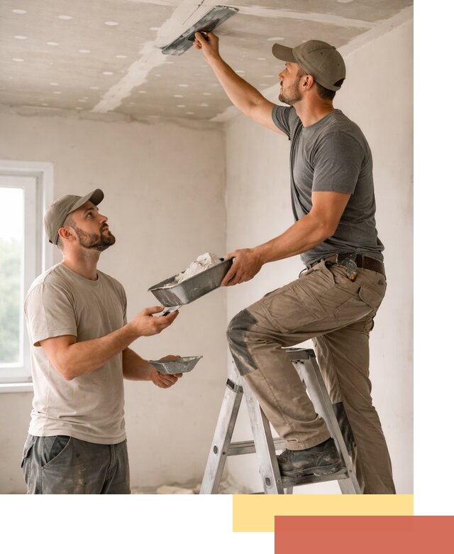 Шпаклевка потолка из гипсокартона в Брянске качественно и быстро