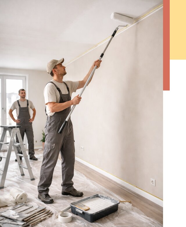 Покраска потолка из гипсокартона в Брянске от 4838 руб./м2 — услуги под ключ | ОТДЕЛОЧНИК-Бнк