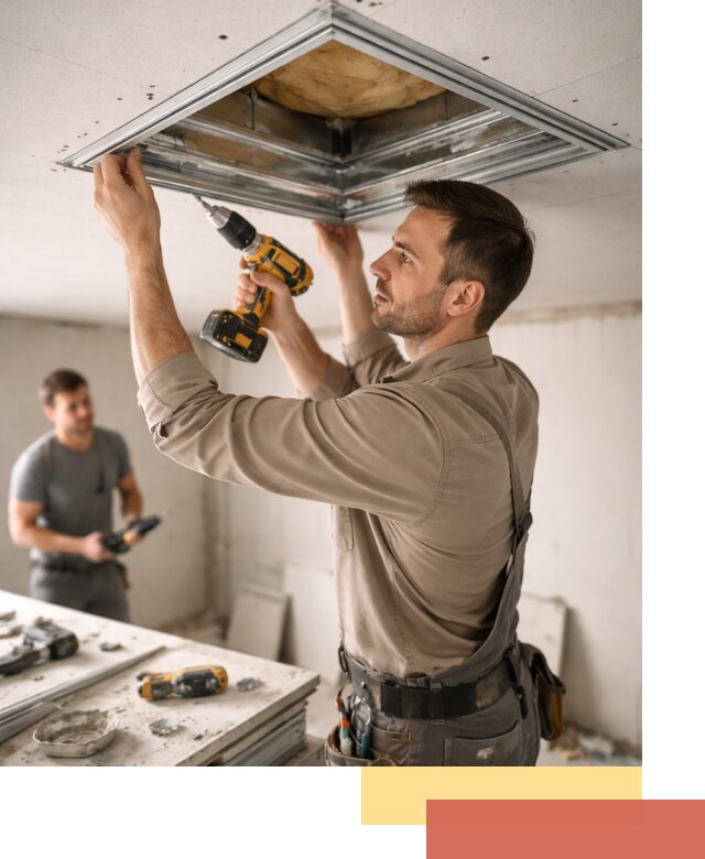 Монтаж люка в потолок из ГКЛ в Брянске