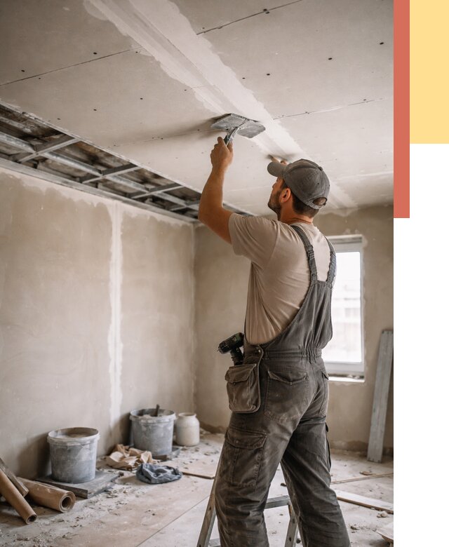 Ремонт потолка из гипсокартона в Брянске от 699 руб./м² — быстро и недорого | ОТДЕЛОЧНИК-Бнк