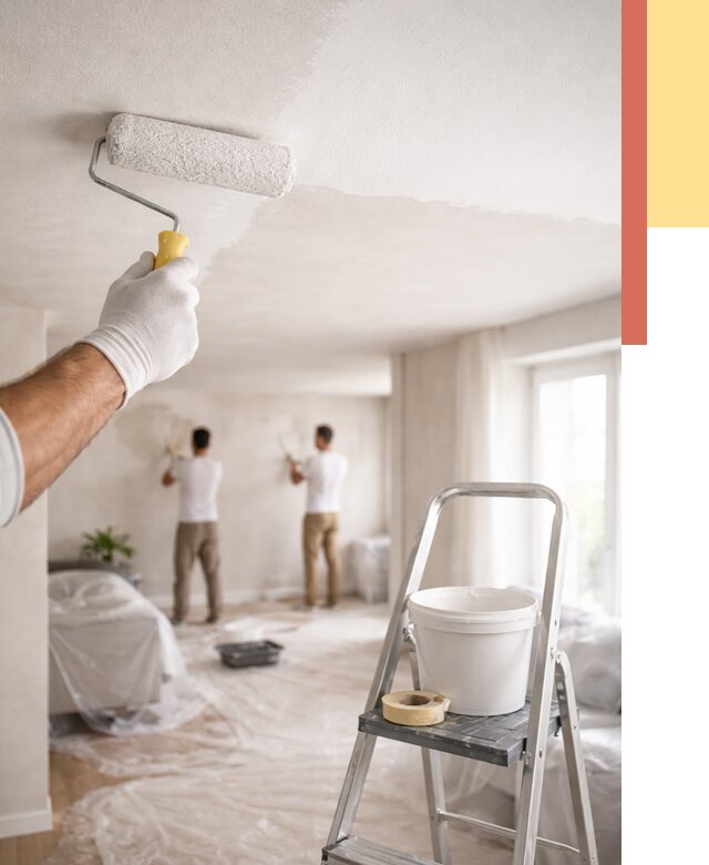 Покраска потолка акриловой краской в Брянске от 2688 руб. | ОТДЕЛОЧНИК-Бнк